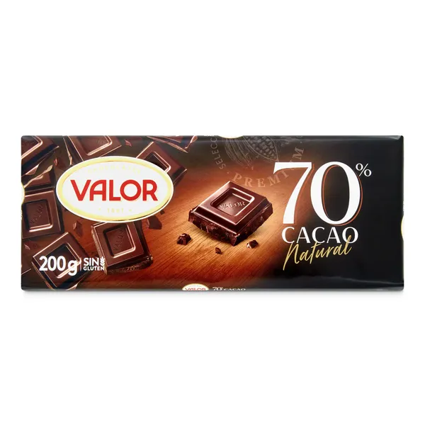 Chocolate negro 70% cacao Valor 200 g 2