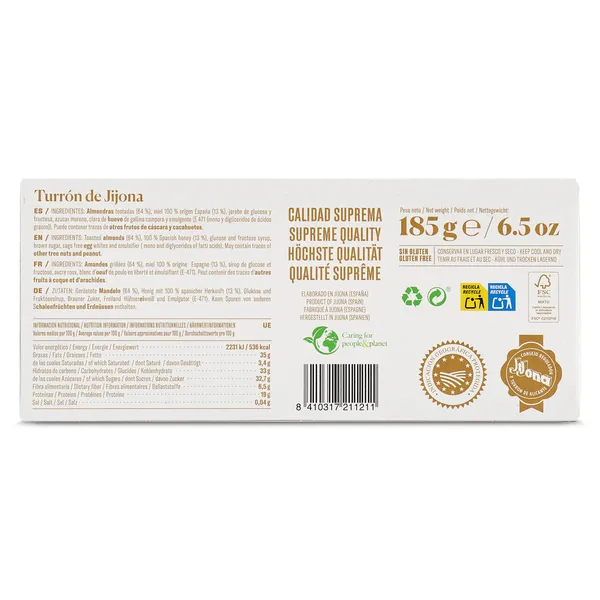 Turrón de jijona El lobo caja 185 g 3