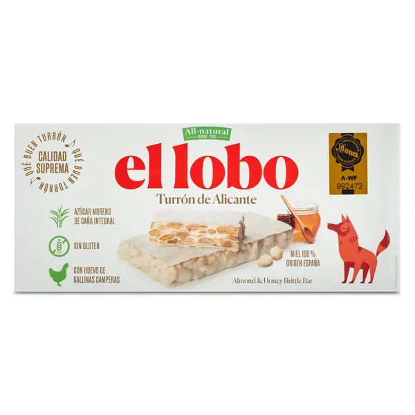 Turrón de Alicante El lobo caja 185 g