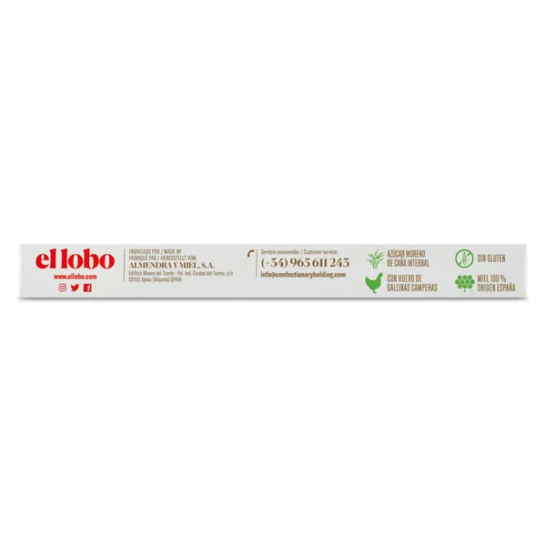 Turrón de Alicante El lobo caja 185 g 3