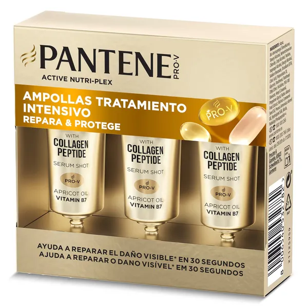 Ampollas rescate 1 min tratamiento intensivo Pantene caja 3 unidades