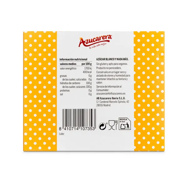 Azúcar blanco en azucarillos Azucarera 300 g 4