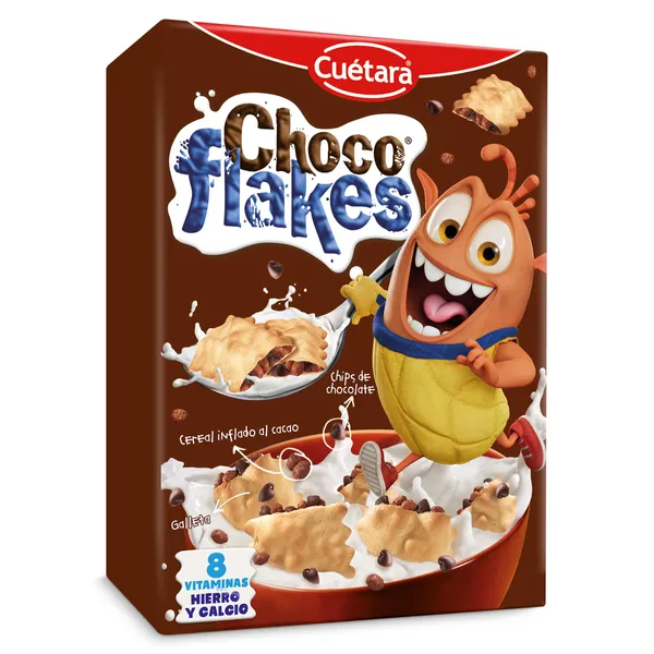 Galletas rellenas de arroz inflado chocolateado Cuétara Flakes 520 g 3