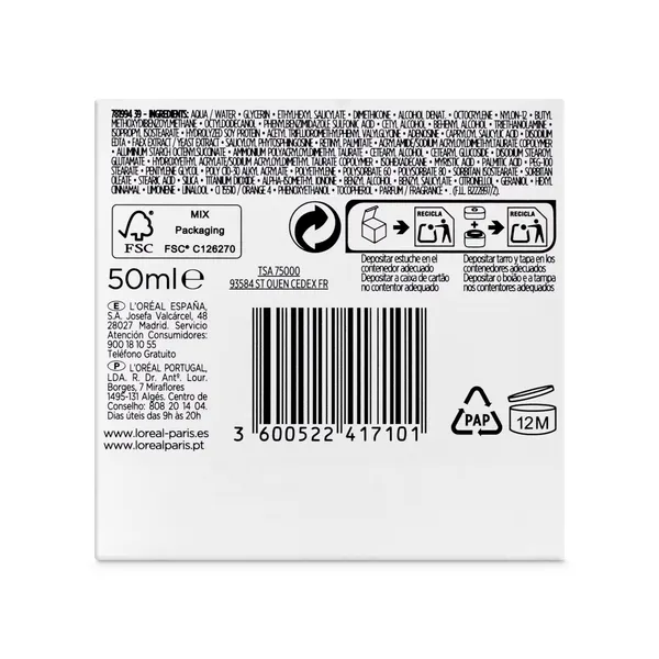 Cuidado hidratante de día antiarrugas spf 30 L'Oréal 50 ml 5