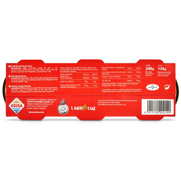 Atún de Almadraba en aceite de oliva Tejero 3 x 52 g 4