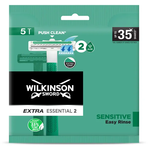 Maquinilla desechable extra 2 sensitive Wilkinson bolsa 5 unidades