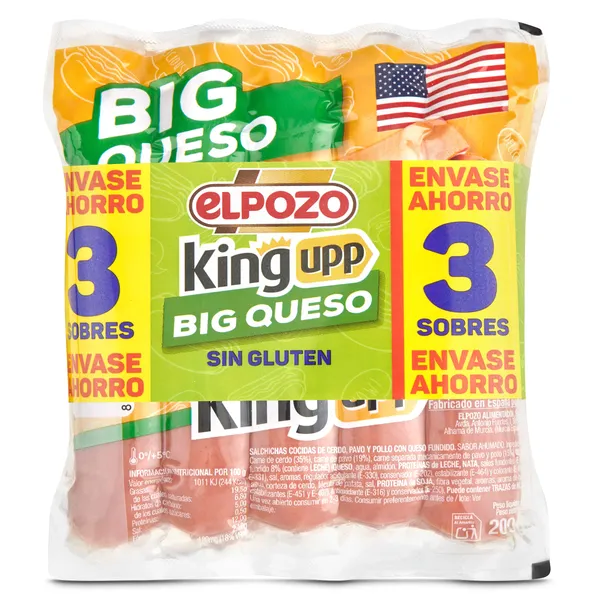 Salchichas big queso Elpozo 3 x 200 g 2