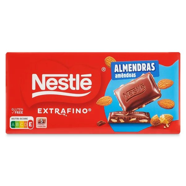 Chocolate con leche y almendras Nestlé Extrafino 123 g 2