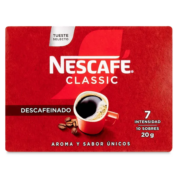 Café soluble descafeinado Nescafé caja 20 g 2