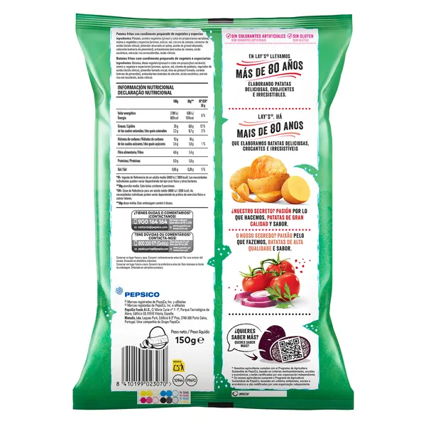 Lay's sabor campesina 150 g 3