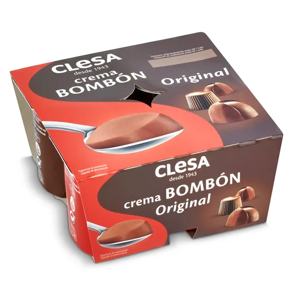 Crema bombón Clesa pack 4 x 125 g