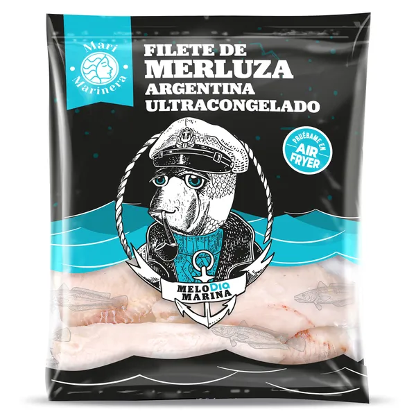 Filetes de merluza Argentina sin piel Mari Marinera de Dia bolsa 400 g