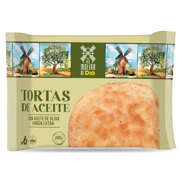 Tortas de aceite de oliva El molino de Dia bolsa 180 g 2