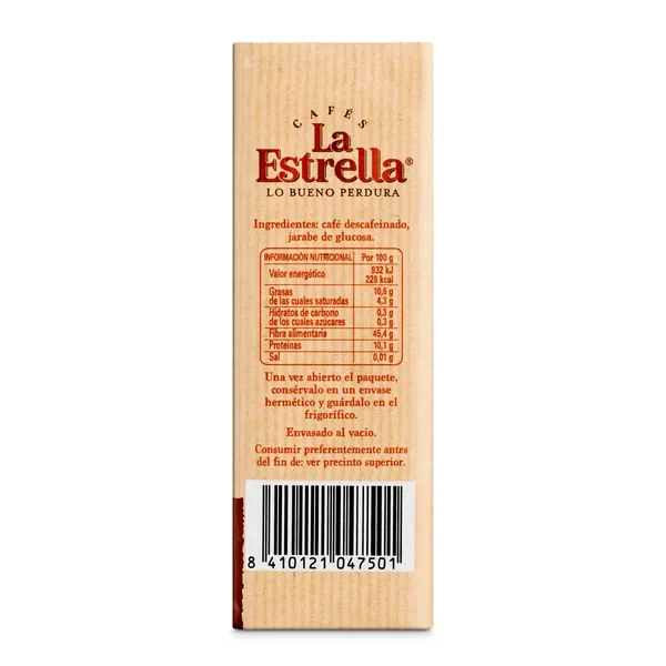 Café molido mezcla descafeinado La estrella 250 g 3