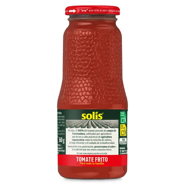 Tomate frito Solís frasco 360 g 2