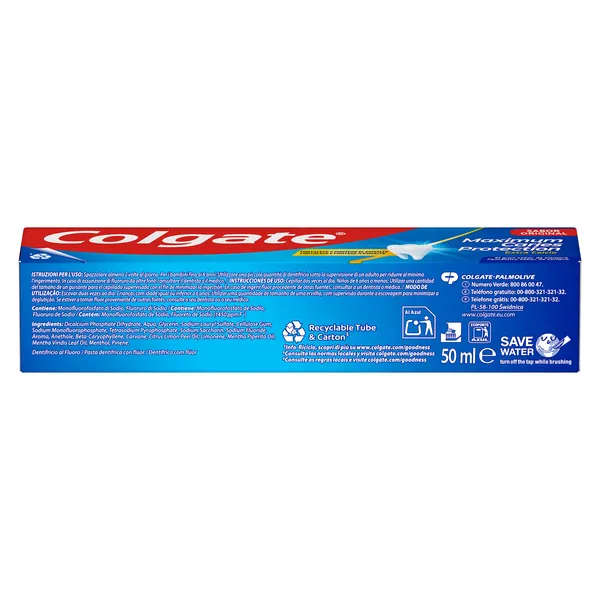 Pasta de dientes anticaries Colgate tubo 50 ml 3