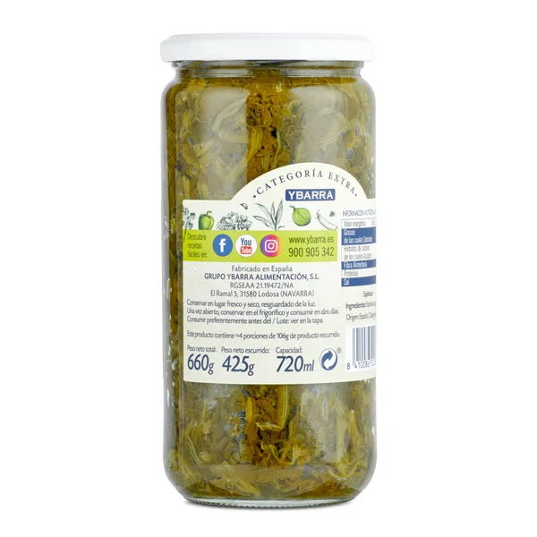 Espinacas Ybarra frasco 425 g 3