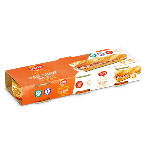 Paté suave Apis 3 x 80 g