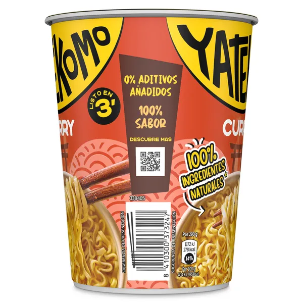 Noodles curry Gallina Blanca Yatekomo 61 g 3