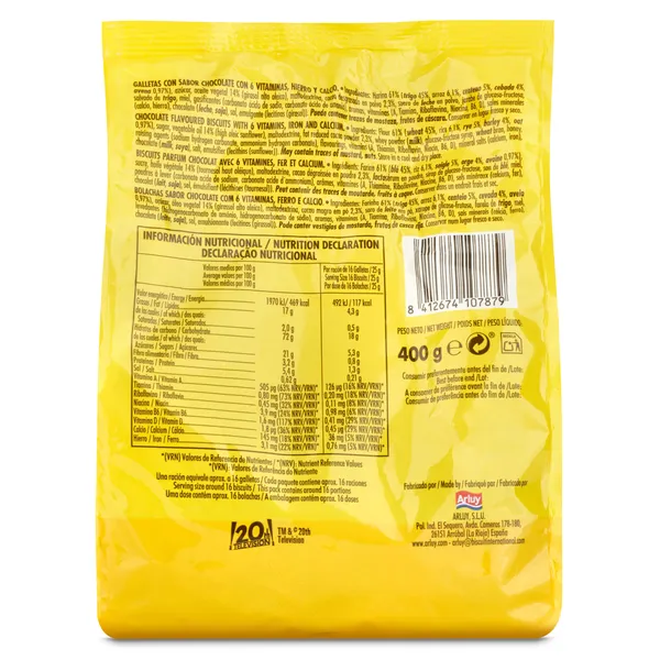 Mini galletas Los Simpsons Arluy bolsa 400 g 2