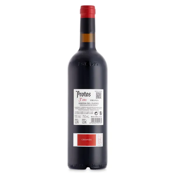 Vino tinto crianza D.O. Ribera del Duero Protos 75 cl 3