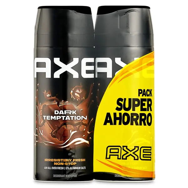 Desodorante dark temptation duplo Axe 300 ml 2