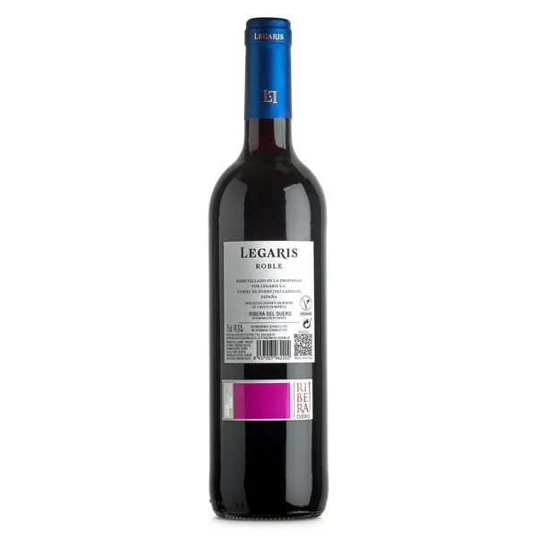 Vino tinto roble D.O. Ribera del Duero Legaris botella 75 cl 2