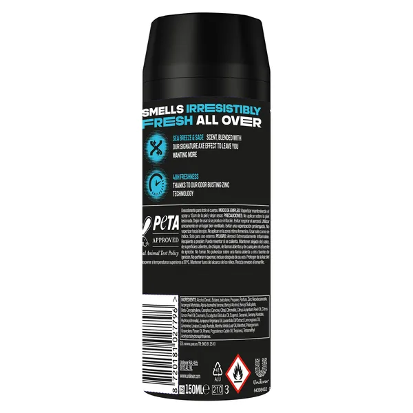 Desodorante marine Axe spray 150 ml 3