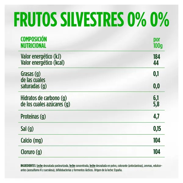 Bífidus desnatado sabor frutas silvestres Activia pack 4 x 115 g 3