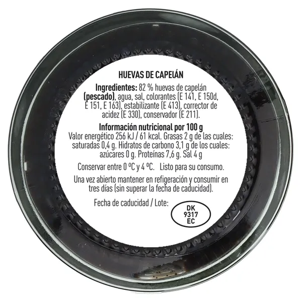 Huevas de Islandia negras Royal 50 g 4