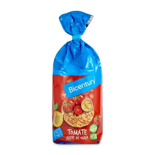Tortitas de maíz con tomate y aceite de oliva Bicentury bolsa 123 g 2