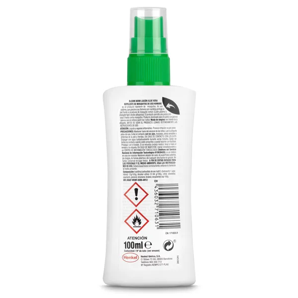 Loción repelente de mosquitos Bloom spray 100 ml 2