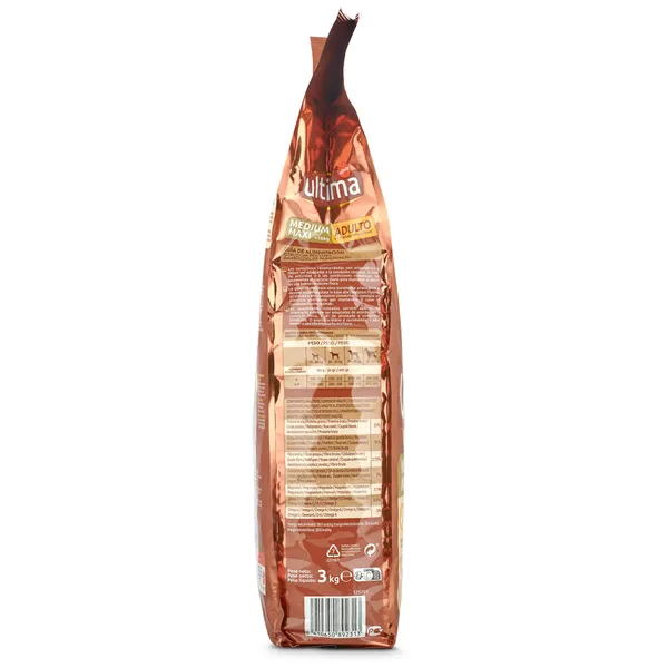 Alimento para perros adulto con pollo y arroz Ultima bolsa 7.5 Kg 3