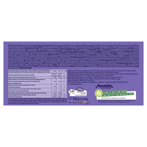 Bizcocho con relleno con cacao y recubierto con chocolate Milka bolsa 150 g 3