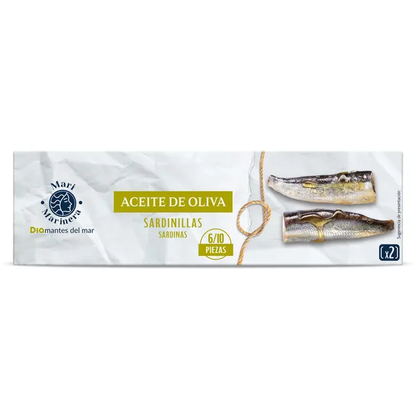 Sardinillas en aceite de oliva Dia Mari Marinera 2 x 65 g 2