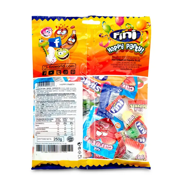 Bolsa de golosinas happy party Fini bolsa 250 g 2