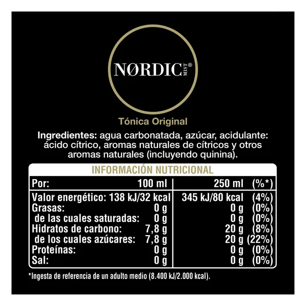 Tónica Nordic Mist lata 25 cl 2