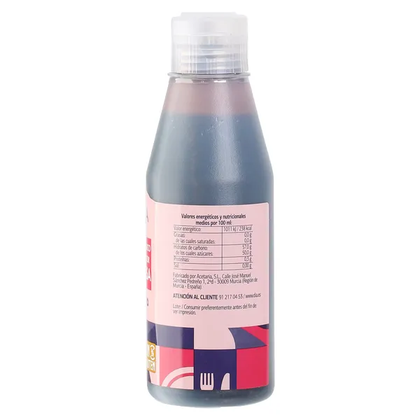 Crema de vinagre de módena con frambuesa Aliña tu Dia 220 ml 3
