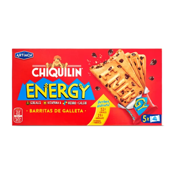 Galletas con chocolate energy Artiach Chiquilin caja 200 g 2