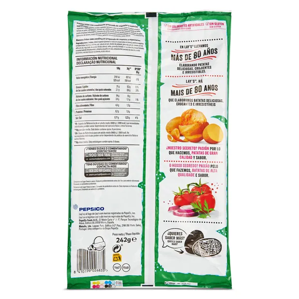 Patatas fritas sabor campesina Lay's bolsa 242 g 2