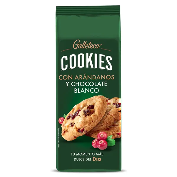 Galletas con arándanos y chocolate blanco Galleteca de Dia bolsa 184 g 2
