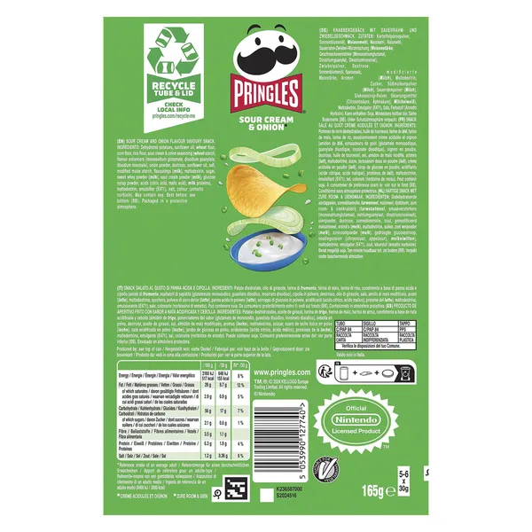 Pringles sour cream & onion 165 g 3