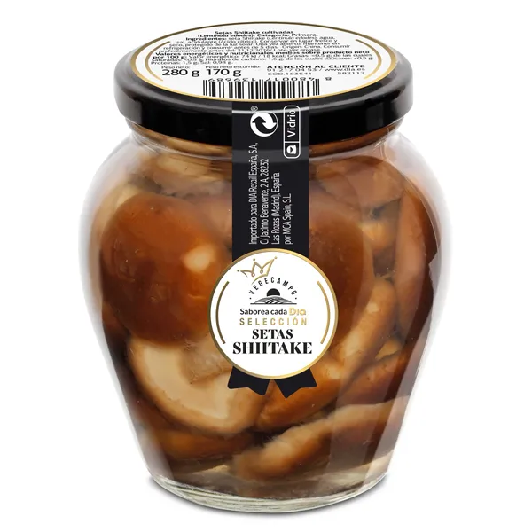 Setas shitake Vegecampo de Dia frasco 170 g