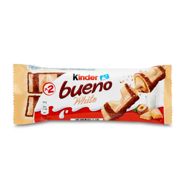 Barritas de chocolate blanco y avellanas Kinder Bueno 39 g 2