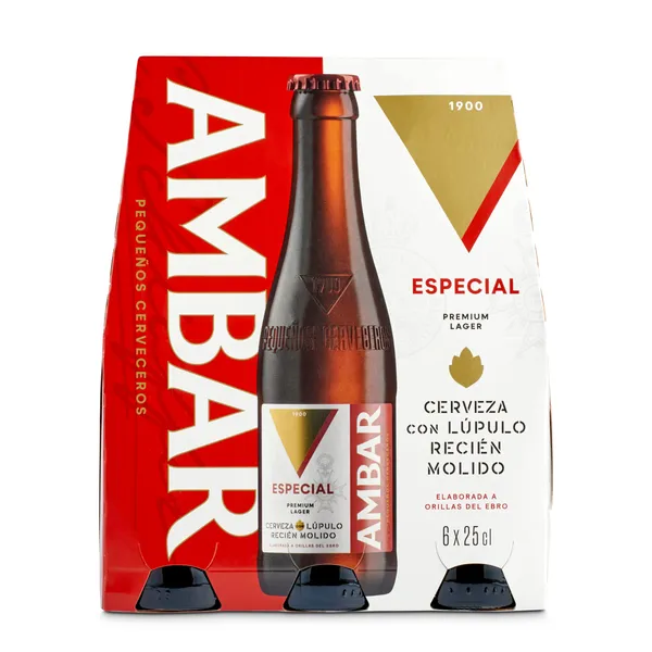Cerveza especial Ambar botella 6 x 25 cl 2