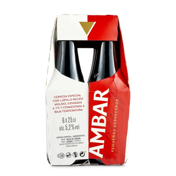 Cerveza especial Ambar botella 6 x 25 cl 3
