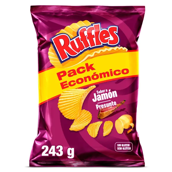 Ruffles jamón 243 g 2