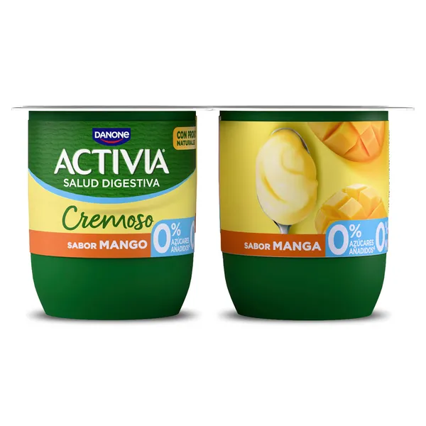 Bífidus sabor mango desnatado Activia pack 4 x 115 g 2