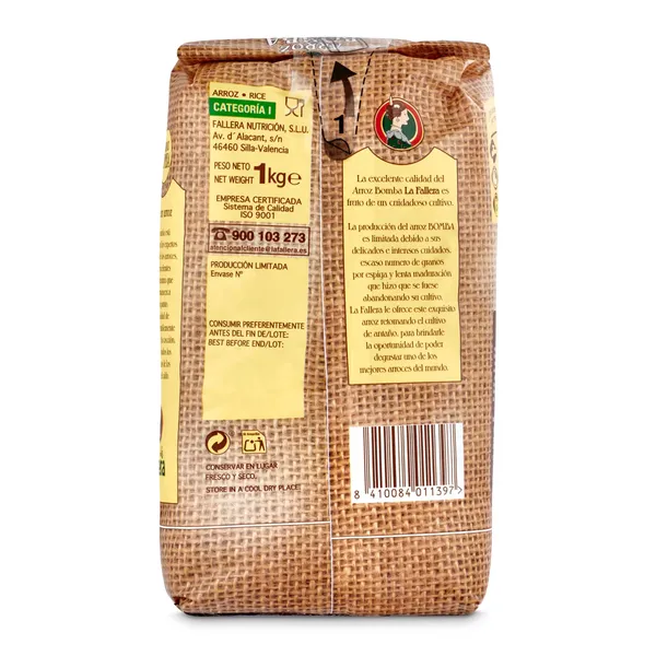 Arroz bomba La fallera 1 Kg 4