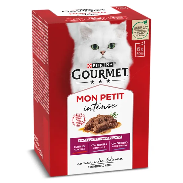 Alimento para gatos varios sabores Gourmet caja 300 g 2